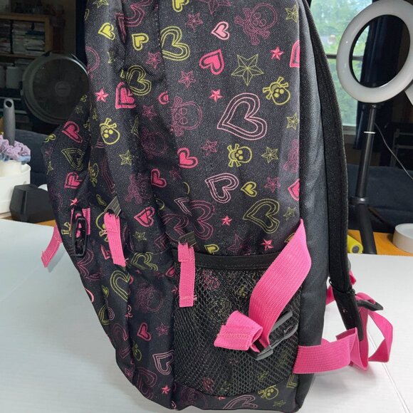 NWT Trans by JanSport Backpack - Skull & Hearts Pattern - Picture 3 of 15